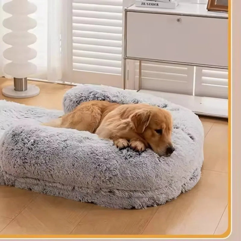 Wholesale Large Warm Pet Sleeping Sofa Bed with Washable Removable Cover Cozy Plush Orthopedic Dog Bed